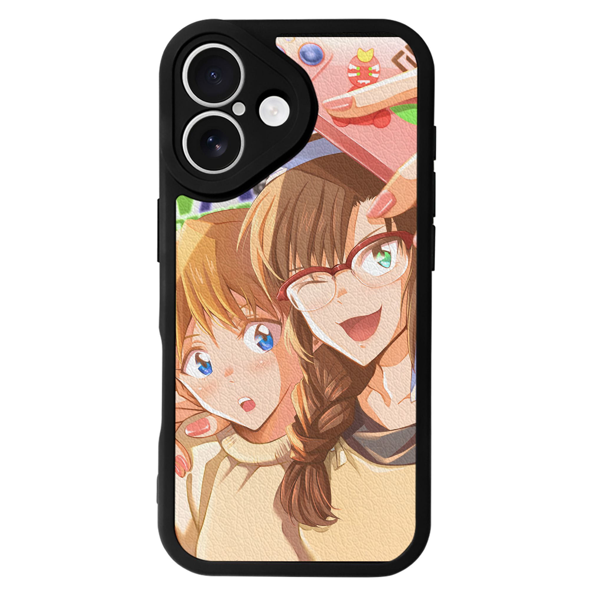（画像用） EVA 新世紀エヴァンゲリオン 【iPhone 16シリーズ対応】シリコンスマホケース（レザー調） 材質：シリコン